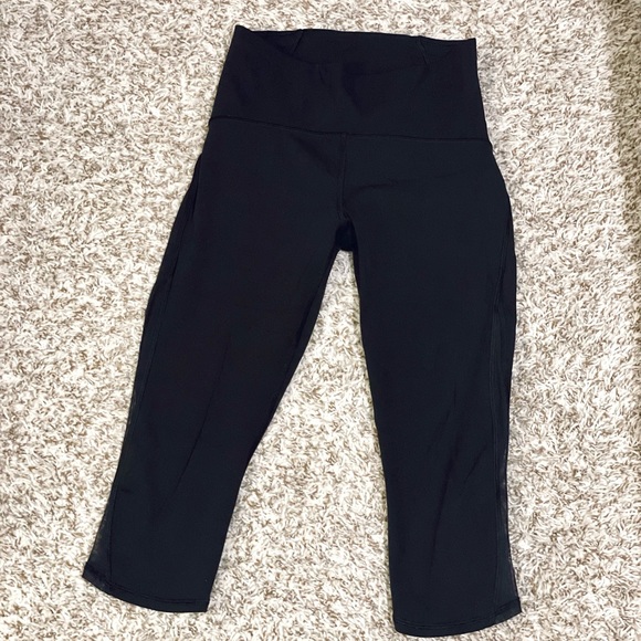 Lululemon Train Times Black Crop Leggings - Picture 2 of 4